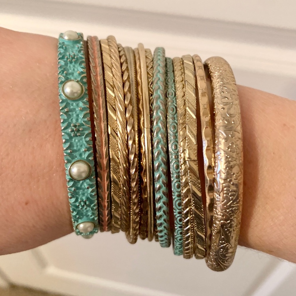 Gold Bangle Set